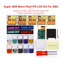 Logo discoloration–Super OSD Retro Pixel IPS Backlight LCD Screen Kit For GBC