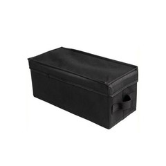 Black CD Storage Container with Stackable Design Fits For 35 Jewel Cases