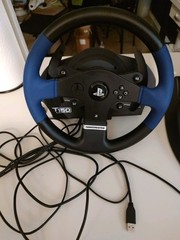 T150 ThrustMaster Steering Wheel & Pedals . For PC , PS4 , PS5. (Tested)