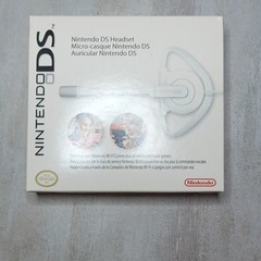 Nintendo DS Headset White Ear-hook Headband Boom Mic 3.5mm Proprietary