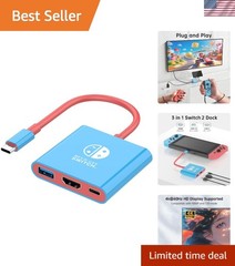 Luxury Switch 2 Docking Station – Plug & Play 4K Adapter for Travel & Home