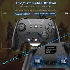 Bluetooth Controller for Switch/Mac/PC/Steam/Mobile Phone/iOS/Android//TV/iPad/T
