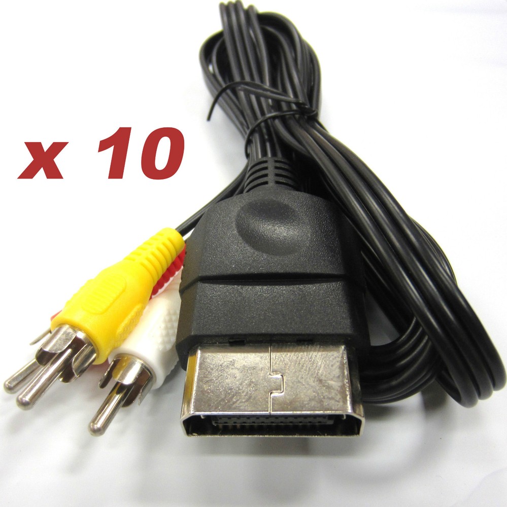 10 x 6FT Stereo RCA AV Cables for the Original XBOX – Old Skool
