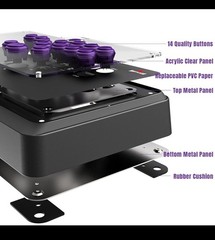 MAYFLASH F500 FLAT All Button Arcade Controller for PlayStation, PC, Xbox