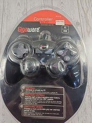Gigaware Controller For PC 26-1519 Black Controller PC Gaming 6.5 Ft Cable ~ USB