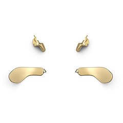 4* Gold Stainless Steel Back Button Paddles For PS5 Edge Controller Accessory