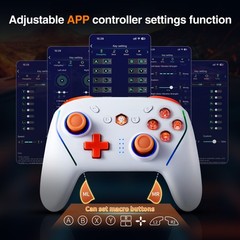 APP Control Wireless game Controller w/NFC TURBO For Switch 2 PC IOS Android
