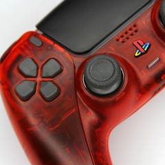 DS4 Red Crystal Killscreen PS5 Controller PlayStation 5 Retro Sony DualSense