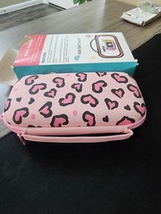 Pink Leopard Print Switch Carrying Case – Shockproof & Water-Resistant Design