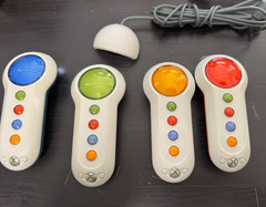 Xbox 360 Big Button Controller 4 Remote Set w/ IR Receiver Replacement No Game