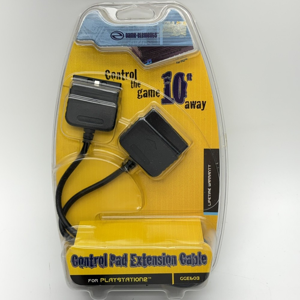 Game-Elements Control Pad Extension Cable for PlayStation 2 PS2 – 10 ft GGE603
