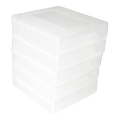 5Pack White Clear Game Cartridge Case Cover For SNK Neo Geo Pocket Color NGPC