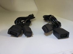 TWO 9 PIN 8FT Extra long Extension cables for Colecovision & Amiga Joystick