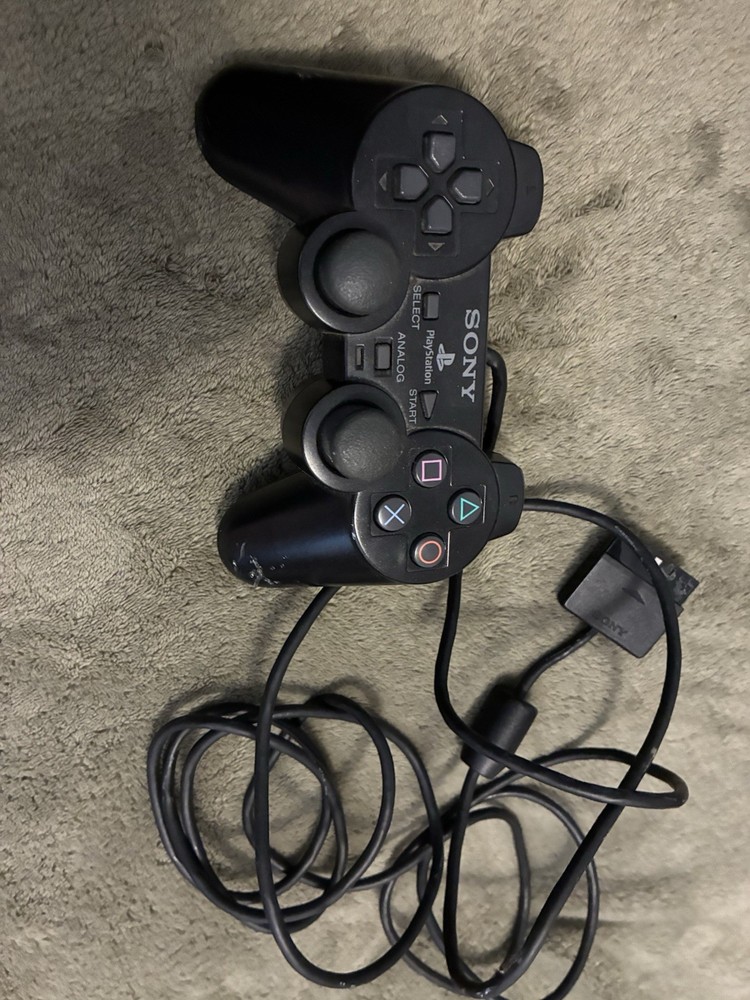 Sony DualShock 2 Wired Controller for PS2 Black Analog SCPH-10010