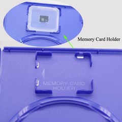 Replacement Video Game Case With Plastic Memory Card Holder For Playstation PS 2