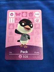 Peck Animal Crossing Amiibo Card #142