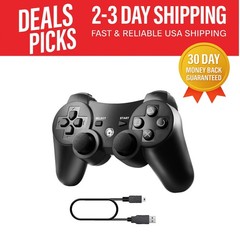 Wireless Bluetooth Controller for PS3 with Dual Vibration Feedback