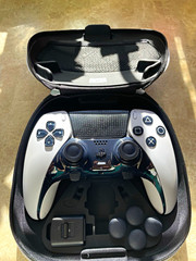 Sony PS5 Pro Controller White/Black w Hard Case CFI-ZCP1 *Read Description*