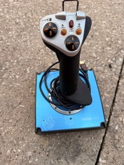 Saitek X45 Flight Control J24C Flight Stick Throttle Joy Controller Flight Sim!