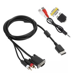 For Dream-cast DC VGA 5.9ft Cable W/Adapter Gaming Audio Accessories NEW