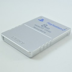 PS2 Memory Card Satin Silver 8MB Playstation 2 Sony Official CHINA 0572 p2