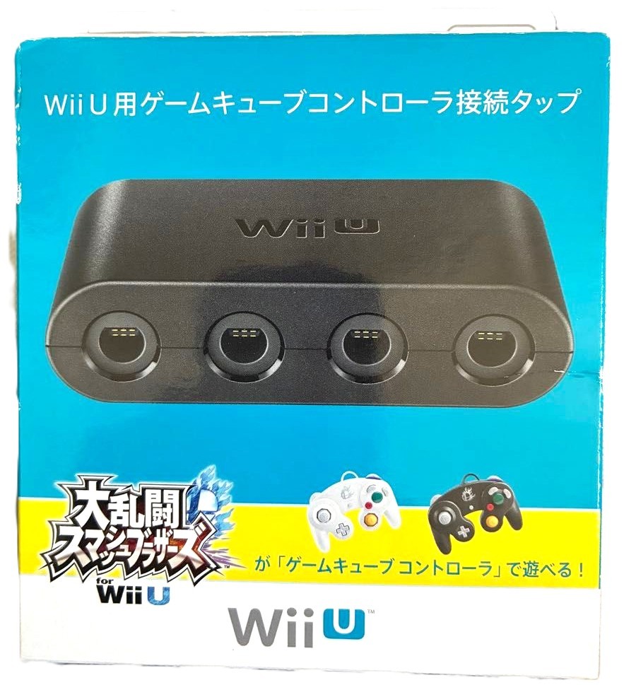 Nintendo Wii U GameCube Controller Adapter WUP-028 Official Super Smash Bros JP