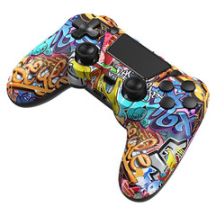 Wireless Controller for PS4 Pro Slim Vibration Gamepad Graffiti Print