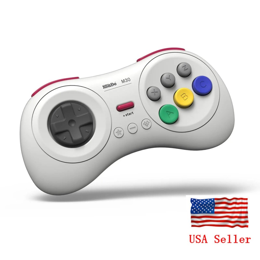 8Bitdo M30 Bluetooth Gamepad Controller for Sega Genesis Mini and Mega Drive