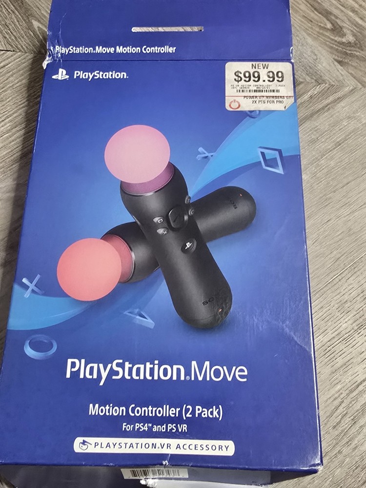 Sony PlayStation Move Motion Controllers (2-Pack) – PS4/PS VR Compatible – S
