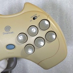 Dreamcast ASCII Pad FT Fighting Type Controller White Genuine Used JAPAN