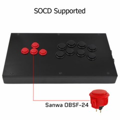 RAC-J800BB All Buttons Arcade Joystick Fight Stick For PS4/PS3/PC
