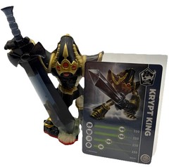 Skylanders Trap Team KRYPT KING Trap Master Undead Figure + CARD STICKER CODE