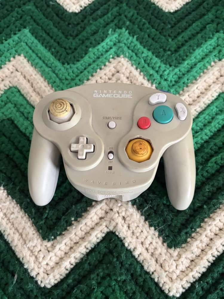 Nintendo GameCube, Wireless WaveBird Controller Only! Gray, No Receiver! DOL-004