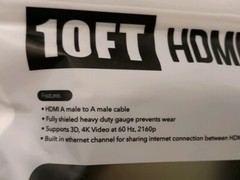 Gems 10ft HDMI Cable with 4k support