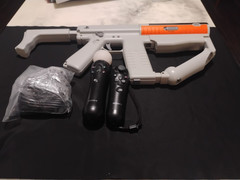 PlayStation 3 PS3 Move Sharp Shooter w/ Motion & Navigation Controllers – Tested