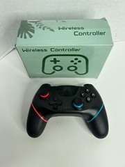 Pro Wireless Gamepad Controller, Black Red Blue for N-SL, Nintendo Switch