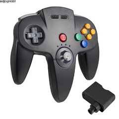 2.4G Wireless N64 Controller Remote Game Pad w/ Rumble Pak for Nintendo N64