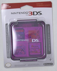 Power A Nintendo 2DS, 3DS Compact Game Case, Clear Purple, Holds 16 Games NEW
