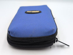Vintage Nintendo Game Boy Advance GBA Blue Zipper Mesh Carry Case