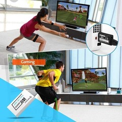 PORTHOLIC Wii to HDMI Converter 1080P for Full Adaptateur à HDMI, White