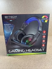 BYTECH Gaming Headset with Backlight 3.5MM Adjustable Volume & Headband NEW!