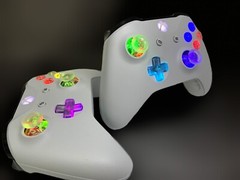 Microsoft Xbox One Controller – White – with custom LED mod – Great GIFT