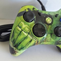 VTG Hulk Marvel Wired Gaming Controller For Microsoft Xbox 360 PDP WM-037-013