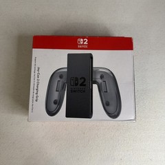 Nintendo Joy-Con 2 Charging Grip w/ USB-C to USB-A Cable for Switch, Gray/Black