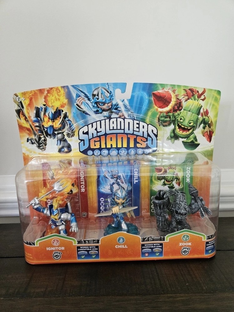 Skylanders Stone Zook Triple Pack *Rare Chase Variant NIB