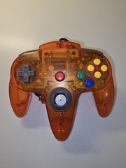 Nintendo 64 N64 Original Controller NUS-005 Fire Orange