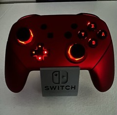 Scarlet Red – RGB LED – Custom Pro Controller for The Nintendo Switch Or PC