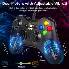 Wired Controller USB For PC Compatible With Xbox 360 / Windows 7 8 10 11 Gamepad