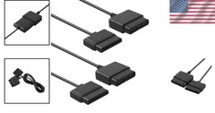 2-Pack 6FT Braided PS2 Controller Extension Cable – Play & Charge Simultaneously