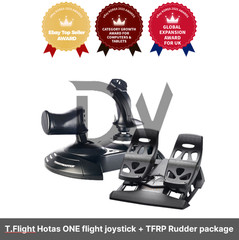 Trustmaster T.Flight Hotas ONE flight joystick + TFRP Rudder package